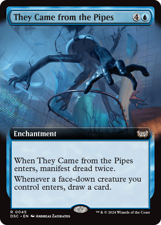 They Came from the Pipes (Extended Art) [Duskmourn: House of Horror Commander] - PCA Designer Toys