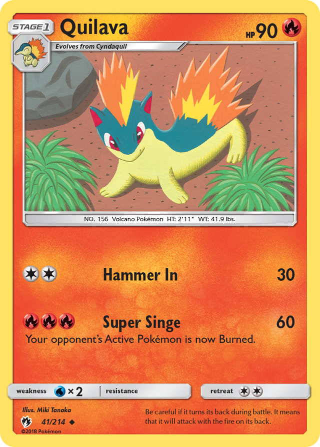 Quilava (41/214) [Sun & Moon: Lost Thunder] - PCA Designer Toys