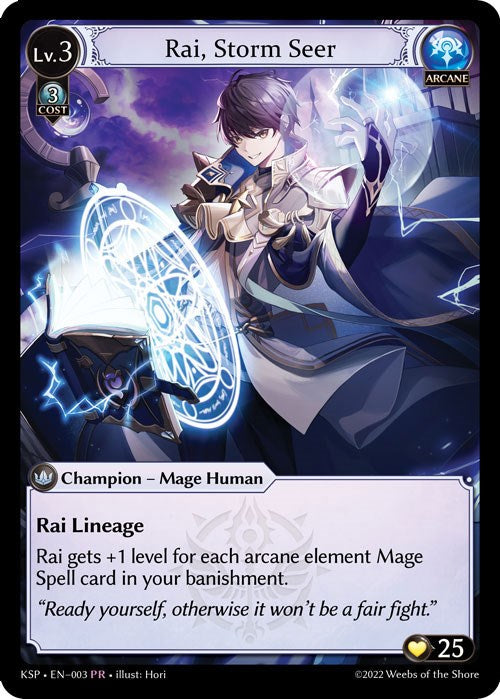 Rai, Storm Seer (3) [Promotional Cards] - PCA Designer Toys