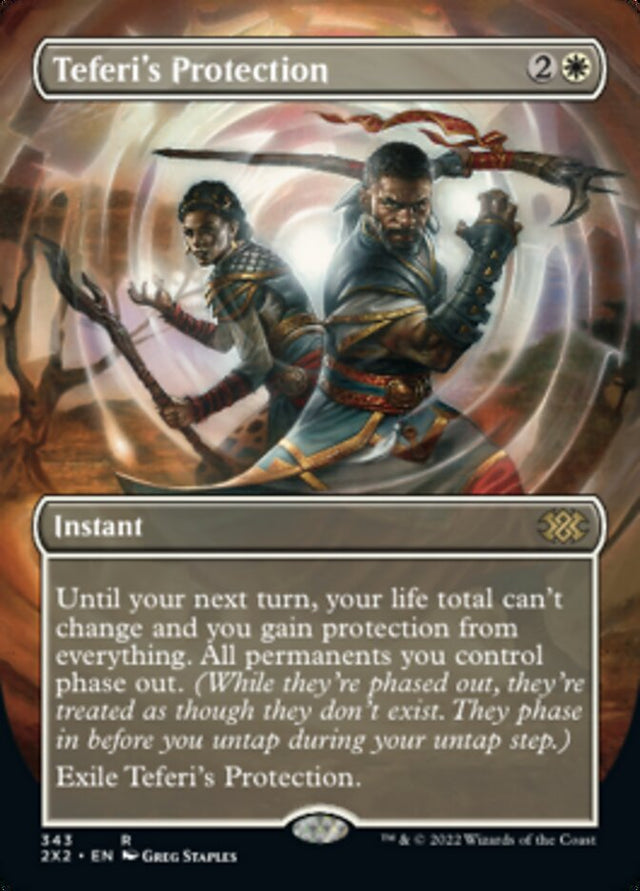 Teferi's Protection (Borderless Alternate Art) [Double Masters 2022] - PCA Designer Toys