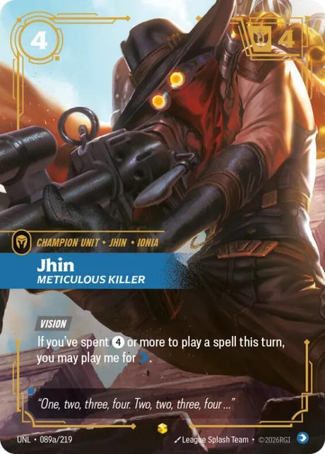 Jhin - Meticulous Killer [Alternate Art Foil] #89a