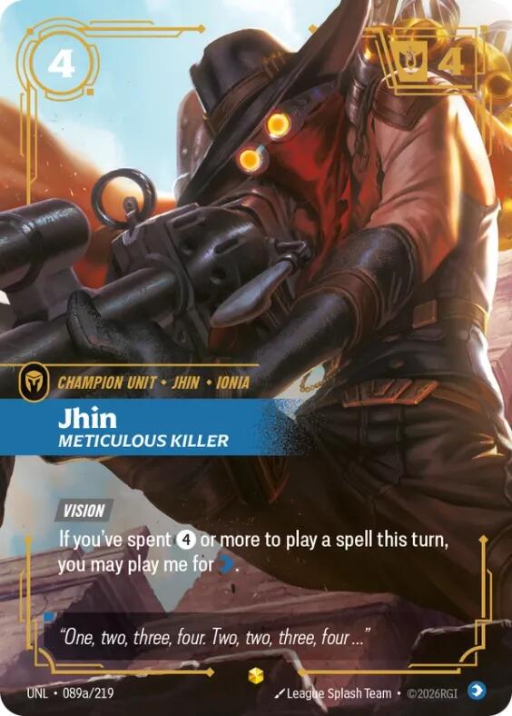 Jhin - Meticulous Killer [Alternate Art Foil] #89a