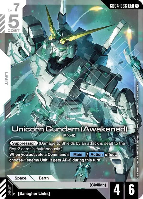 Unicorn Gundam: Awakened [Holo] #GD04-066