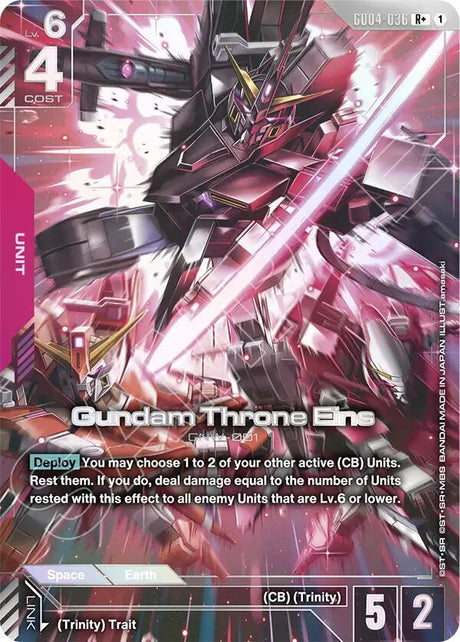 Gundam Throne Eins [R+ Holo] #GD04-036