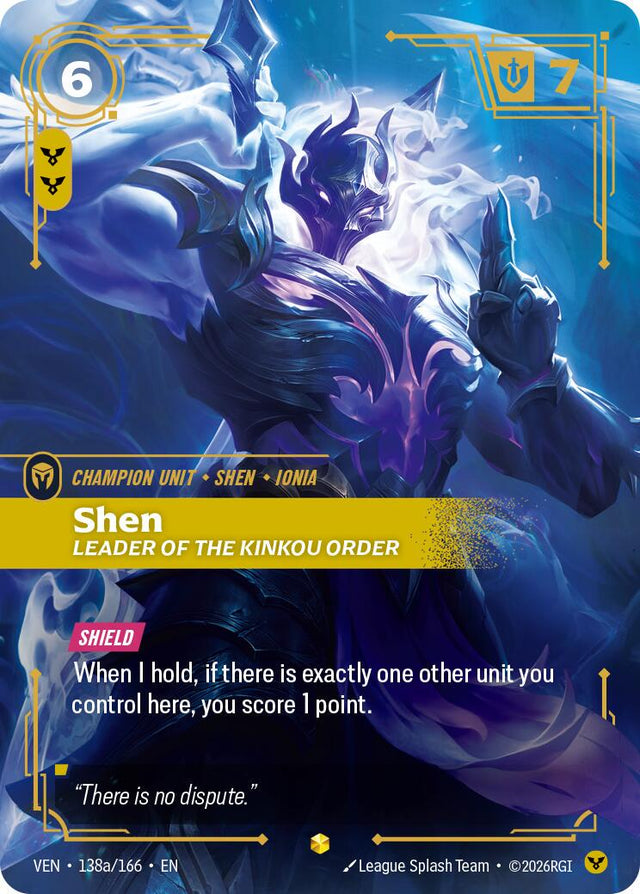 Shen, Leader of the Kinkou Order [Alternate Art Foil] #138