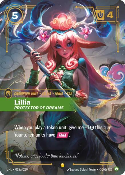 Lillia - Protector of Dreams [Alternate Art Foil] #58a