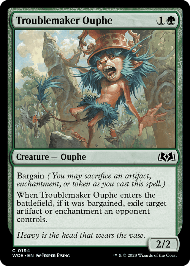 Troublemaker Ouphe [Wilds of Eldraine] - PCA Designer Toys