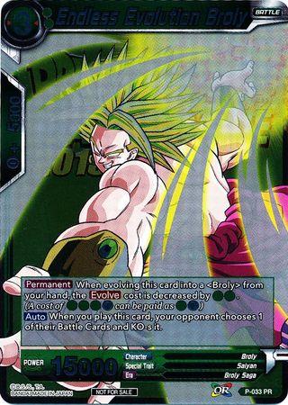 Endless Evolution Broly (Metallic Foil) (Event Pack 2018) (P-033) [Promotion Cards] - PCA Designer Toys
