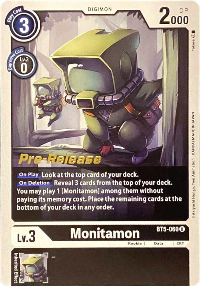 Monitamon [BT5-060] [Battle of Omni Pre-Release Promos] - PCA Designer Toys