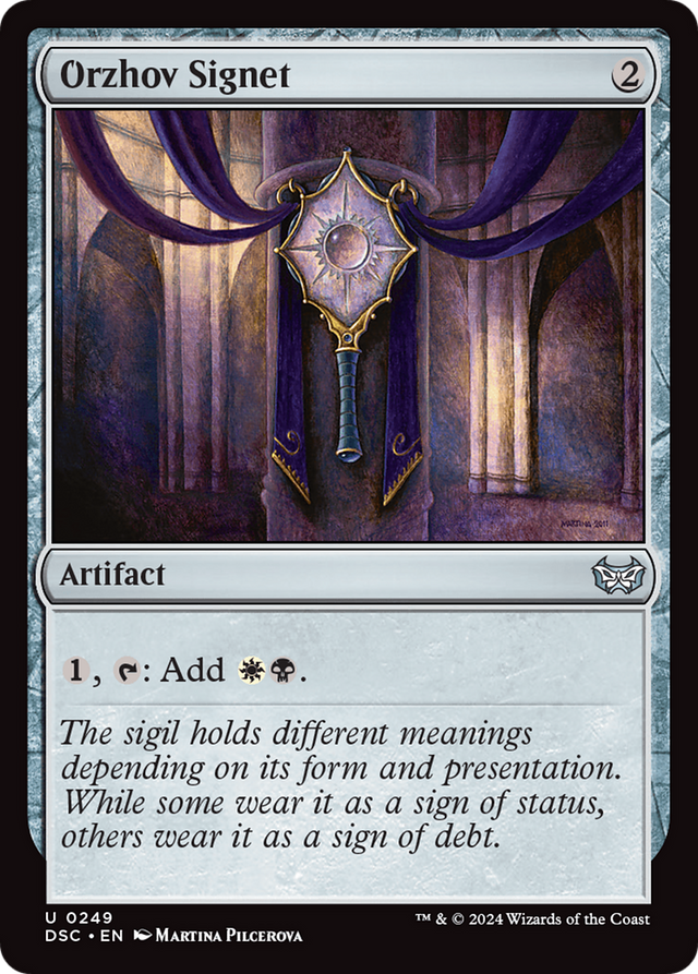Orzhov Signet [Duskmourn: House of Horror Commander] - PCA Designer Toys