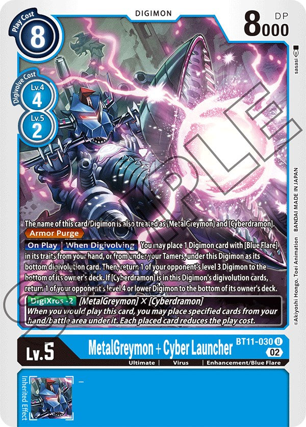 MetalGreymon + Cyber Launcher [BT11-030] [Dimensional Phase] - PCA Designer Toys