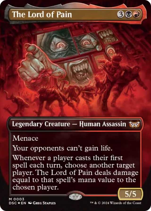 The Lord of Pain (Borderless) [Duskmourn: House of Horror Commander] - PCA Designer Toys