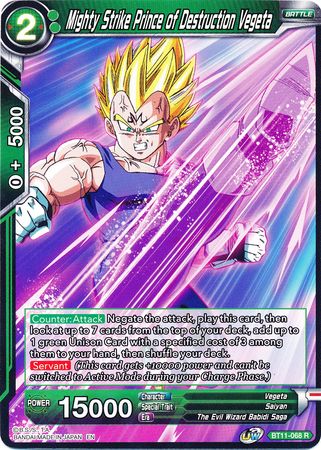 Mighty Strike Prince of Destruction Vegeta (BT11-068) [Vermilion Bloodline] - PCA Designer Toys
