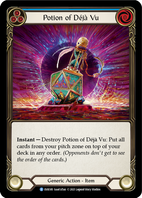 Potion of Deja Vu [EVR185] (Everfest)  1st Edition Cold Foil - PCA Designer Toys