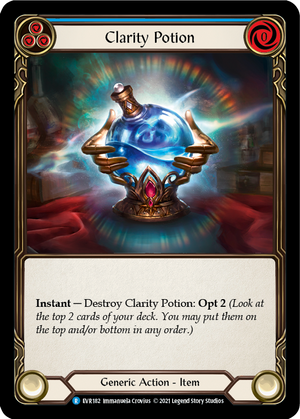 Clarity Potion [EVR182] (Everfest)  1st Edition Cold Foil - PCA Designer Toys