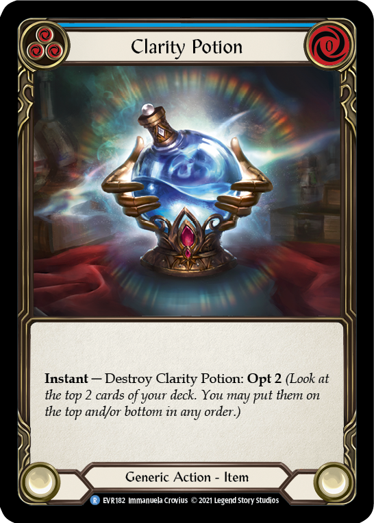 Clarity Potion [EVR182] (Everfest)  1st Edition Cold Foil - PCA Designer Toys