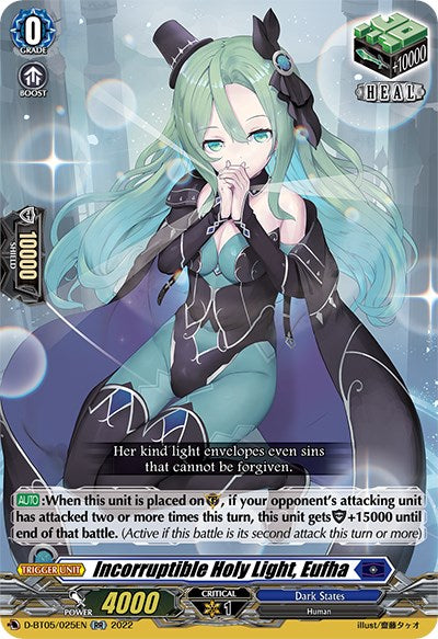 Incorruptible Holy Light, Eufha (D-BT05/025EN) [Triumphant Return of the Brave Heroes] - PCA Designer Toys