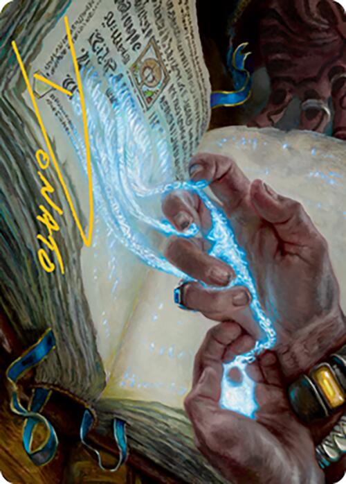 Mystic Redaction Art Card (Gold-Stamped Signature) [Modern Horizons 2 Art Series] - PCA Designer Toys