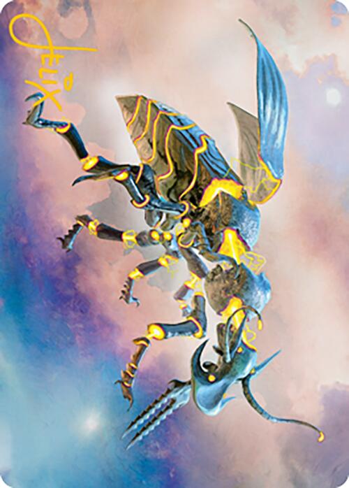 Zabaz, the Glimmerwasp Art Card (Gold-Stamped Signature) [Modern Horizons 2 Art Series] - PCA Designer Toys