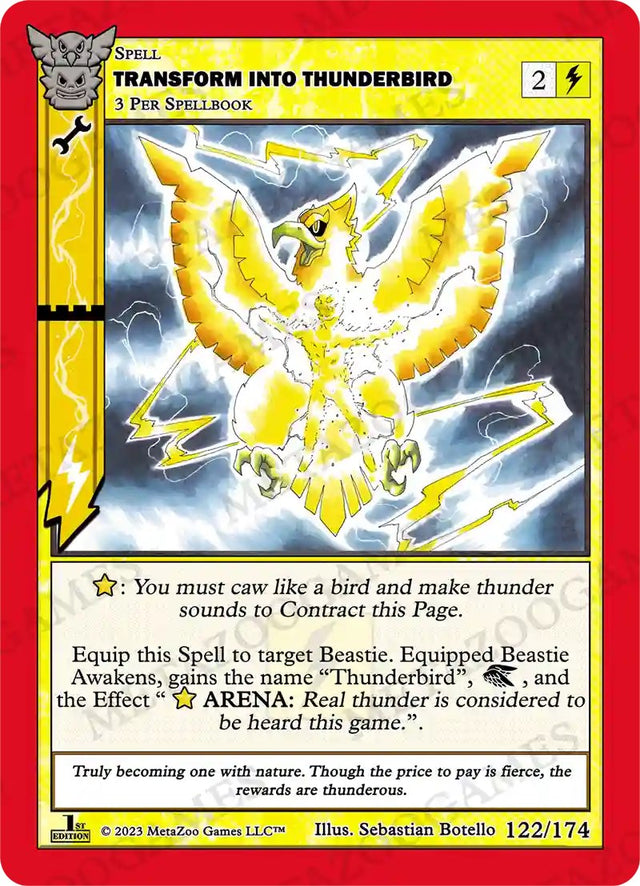 Transform Into Thunderbird [Native: First Edition]