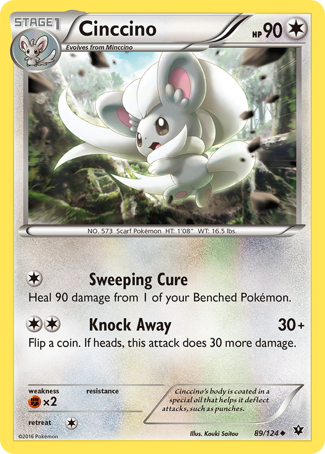 Cinccino (89/124) [XY: Fates Collide] - PCA Designer Toys
