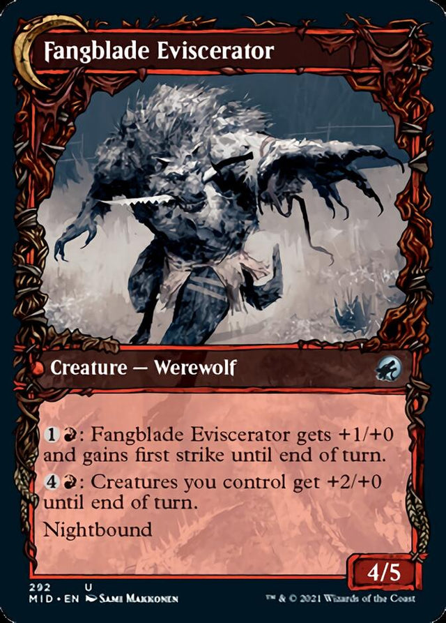 Fangblade Brigand // Fangblade Eviscerator (Showcase Equinox) [Innistrad: Midnight Hunt] - PCA Designer Toys