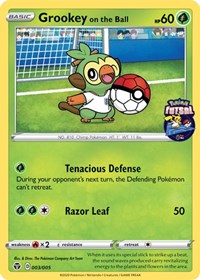Grookey on the Ball (003/005) [Miscellaneous Cards] - PCA Designer Toys