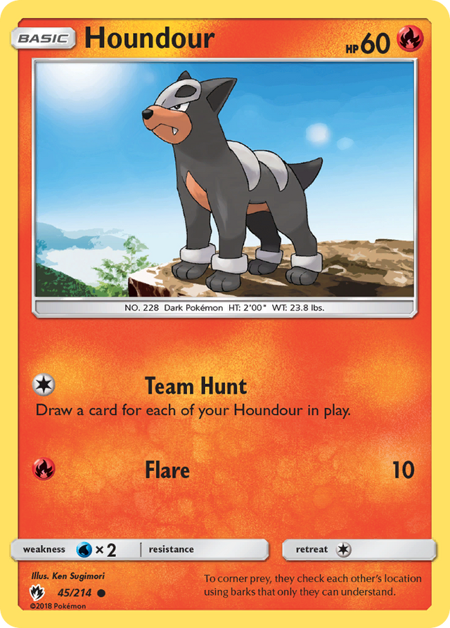 Houndour (45/214) [Sun & Moon: Lost Thunder] - PCA Designer Toys