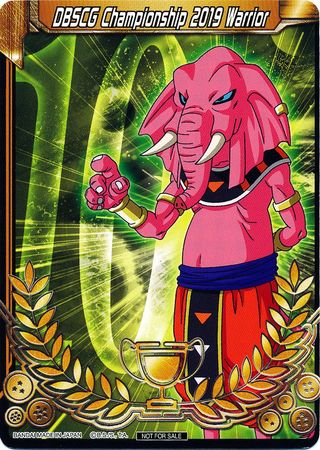 DBSCG Championship 2019 Warrior (Merit Card) - Universe 10 "Rumush" (10) [Tournament Promotion Cards] - PCA Designer Toys