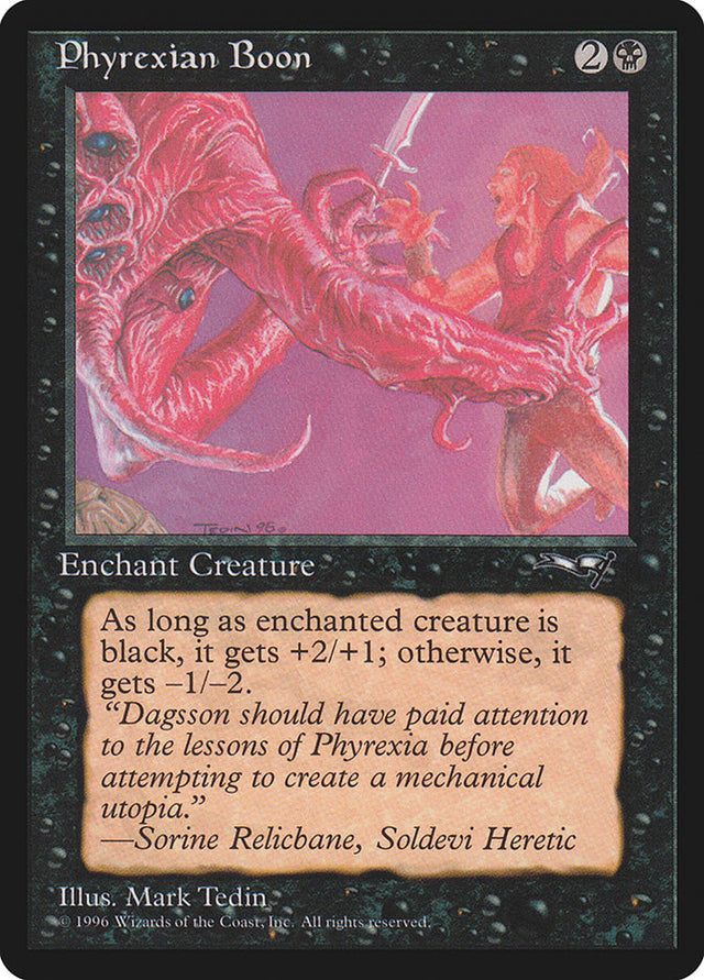 Phyrexian Boon (Person on the Right) [Alliances] - PCA Designer Toys