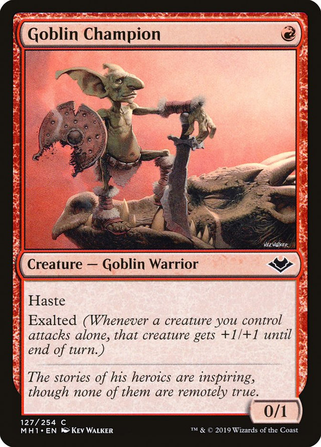 Goblin Champion [Modern Horizons] - PCA Designer Toys