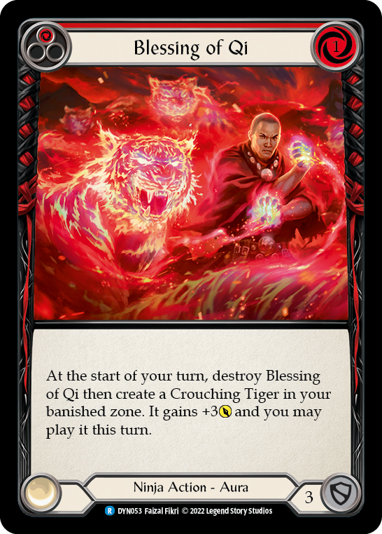 Blessing of Qi (Red) [DYN053] (Dynasty)  Rainbow Foil - PCA Designer Toys