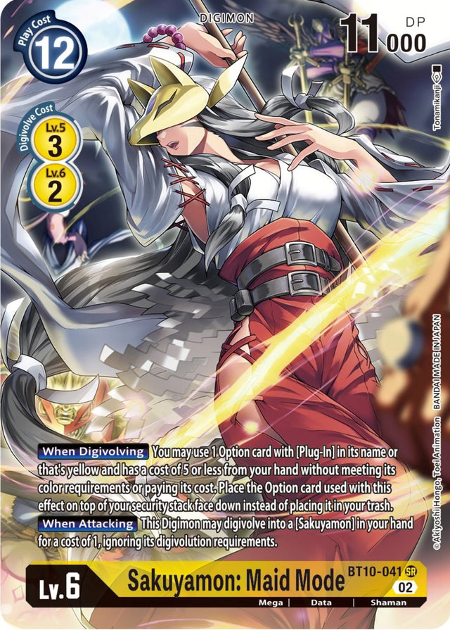 Sakuyamon: Maid Mode [BT10-041] (Alternate Art) [Xros Encounter] - PCA Designer Toys