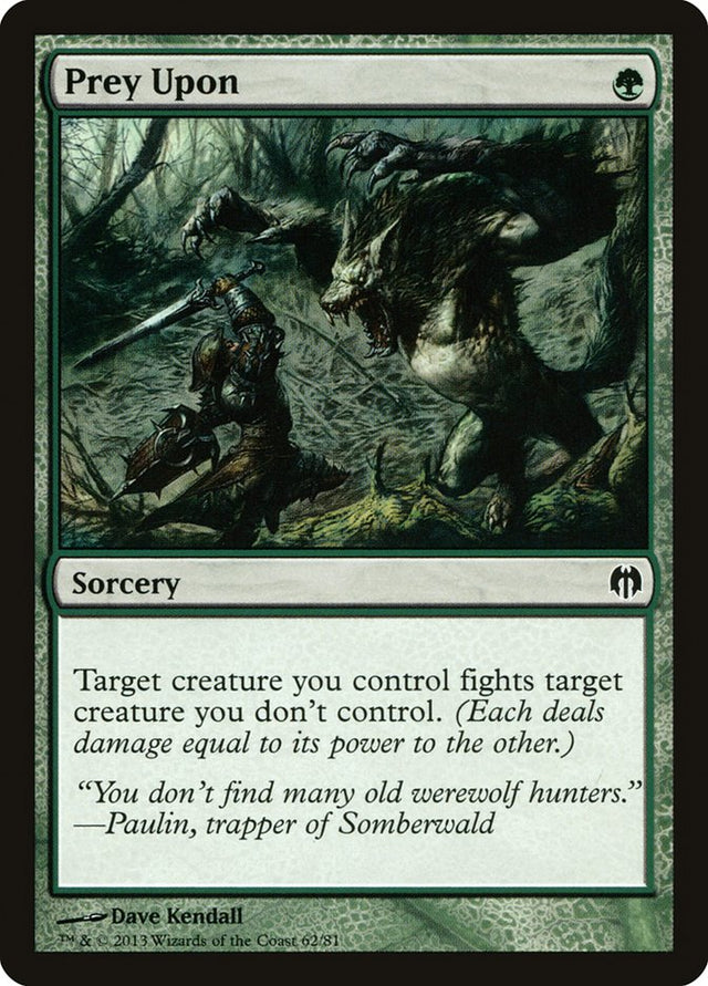 Prey Upon [Duel Decks: Heroes vs. Monsters] - PCA Designer Toys