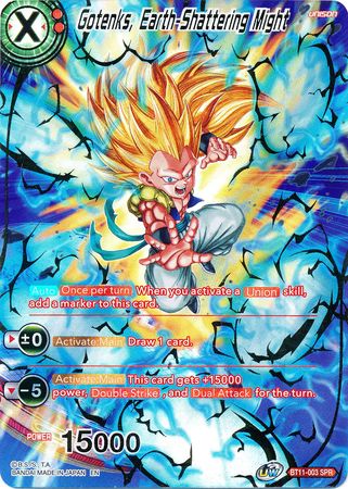 Gotenks, Earth-Shattering Might (SPR) (BT11-003) [Vermilion Bloodline 2nd Edition] - PCA Designer Toys