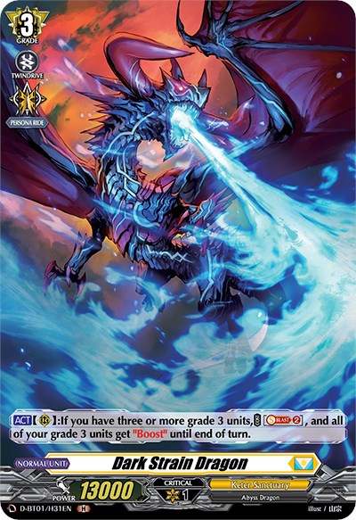 Dark Strain Dragon (D-BT01/H31EN) [Genesis of the Five Greats] - PCA Designer Toys