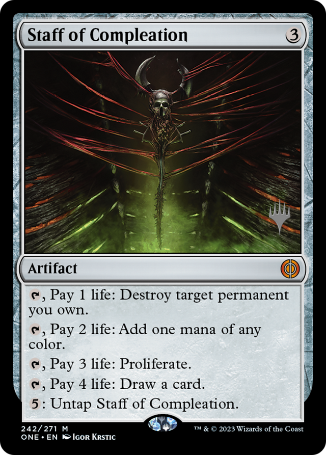 Staff of Compleation (Promo Pack) [Phyrexia: All Will Be One Promos]