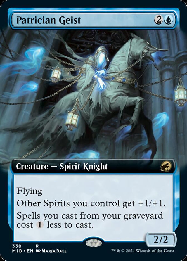 Patrician Geist (Extended Art) [Innistrad: Midnight Hunt] - PCA Designer Toys