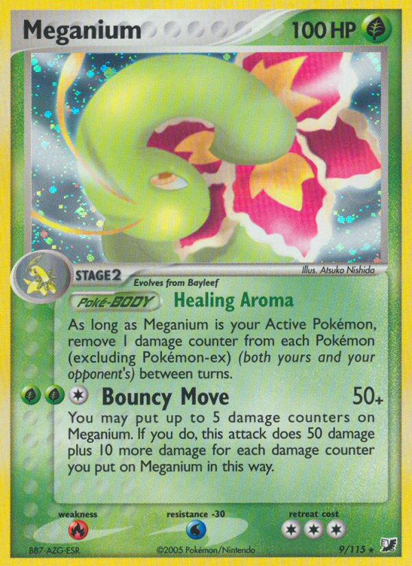 Meganium (9/115) [EX: Unseen Forces] - PCA Designer Toys