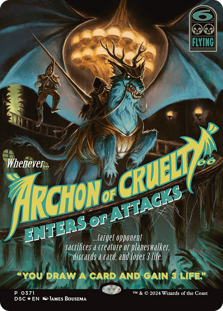 Archon of Cruelty (Showcase) [Duskmourn: House of Horror Commander] - PCA Designer Toys