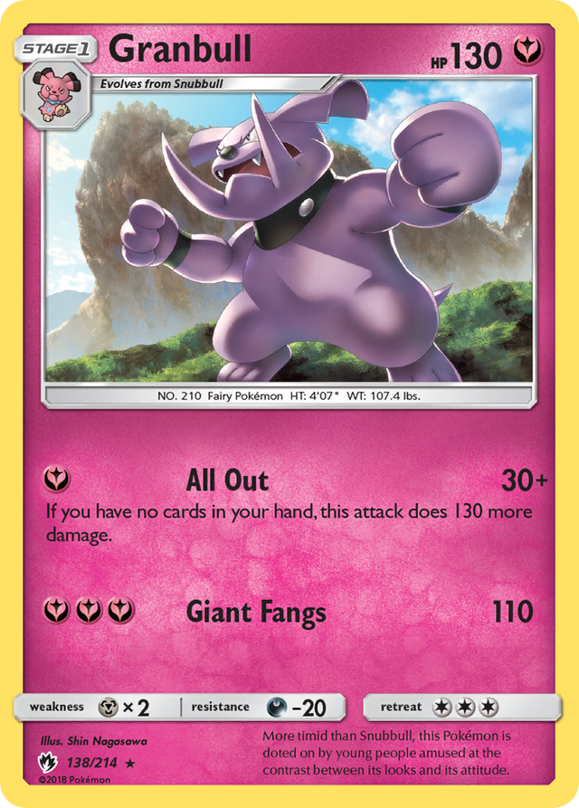 Granbull (138/214) [Sun & Moon: Lost Thunder] - PCA Designer Toys