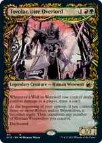 Tovolar, Dire Overlord // Tovolar, the Midnight Scourge (Showcase Equinox) [Innistrad: Midnight Hunt] - PCA Designer Toys