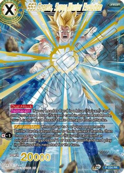 SS3 Gogeta, Super Warrior Evolution (Alternate Art) (P-234) [Special Anniversary Set 2021] - PCA Designer Toys