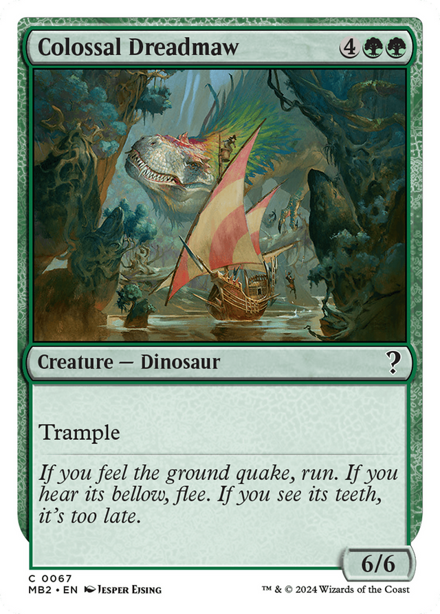 Colossal Dreadmaw (White Border) [Mystery Booster 2]