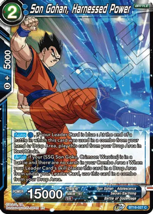 Son Gohan, Harnessed Power (BT16-027) [Realm of the Gods]