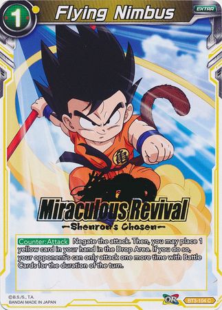 Flying Nimbus (Shenron's Chosen Stamped) (BT3-104) [Tournament Promotion Cards] - PCA Designer Toys