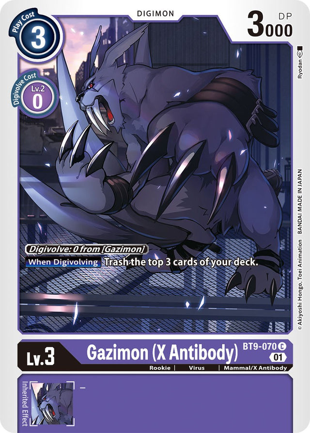 Gazimon (X Antibody) [BT9-070] [X Record] - PCA Designer Toys