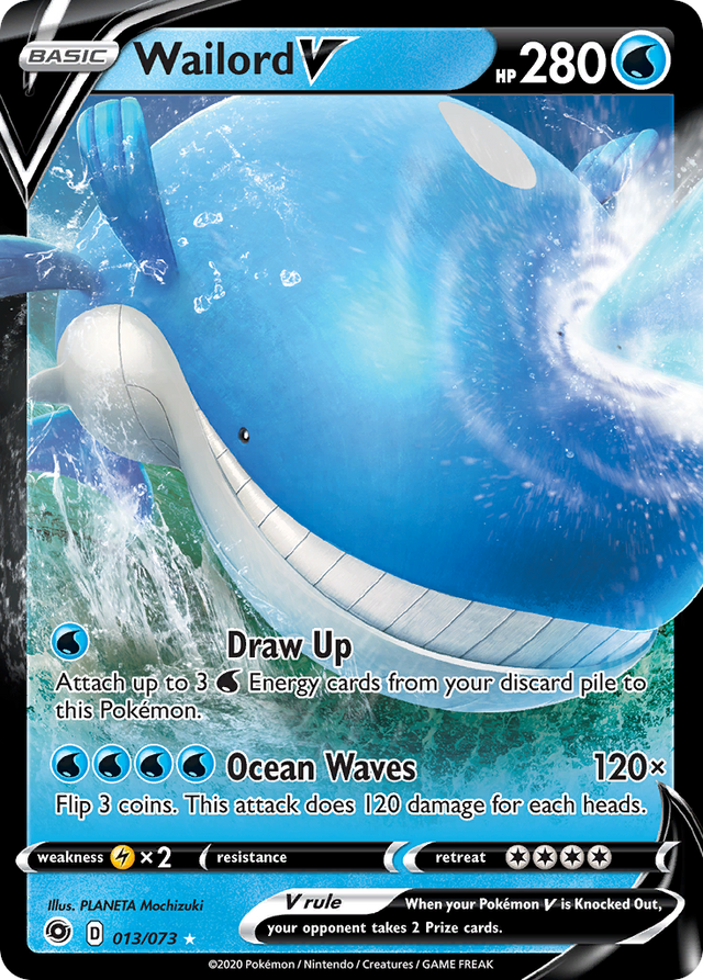 Wailord V (013/073) [Sword & Shield: Champion's Path] - PCA Designer Toys