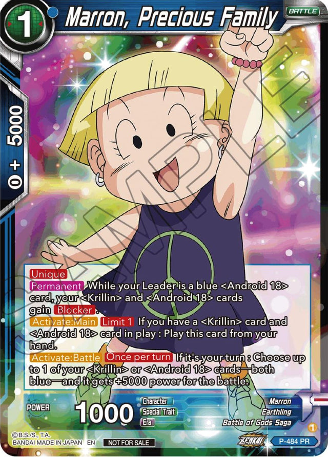 Marron, Precious Family (Zenkai Series Tournament Pack Vol.3) (P-484) [Tournament Promotion Cards] - PCA Designer Toys