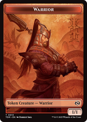 Servo // Warrior Double-Sided Token [Tarkir: Dragonstorm Commander Tokens] - PCA Designer Toys